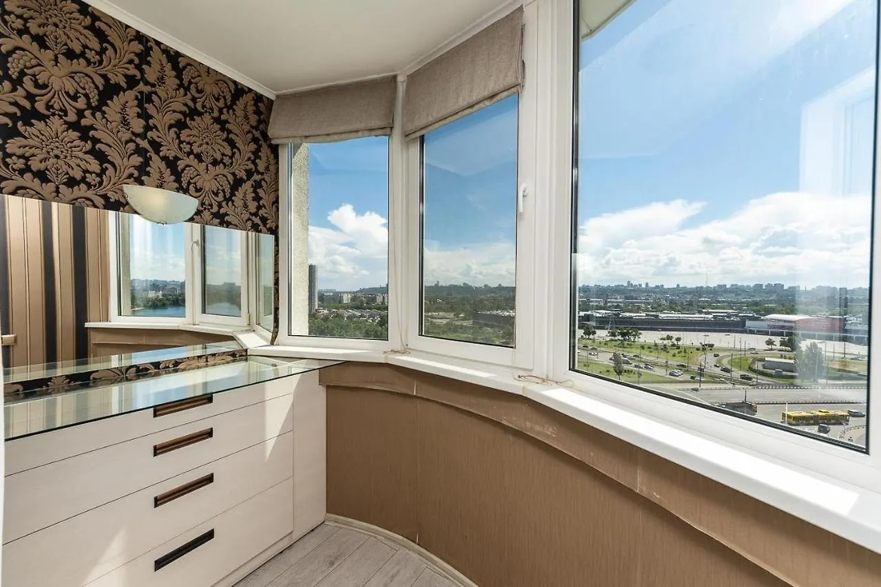 Fashionable Panoramic Apartments Dnieper. Obolon Kiev Ukraine